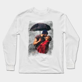 Couple under the rain Long Sleeve T-Shirt